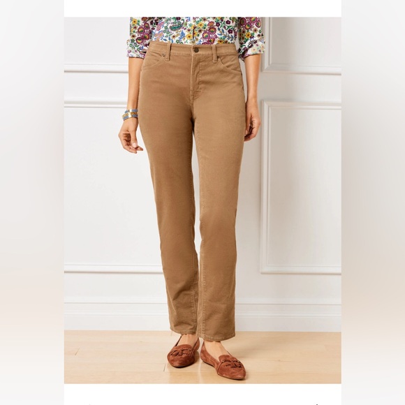 Talbots STRETCH CORDUROY STRAIGHT LEG PANTS - Picture 8 of 9